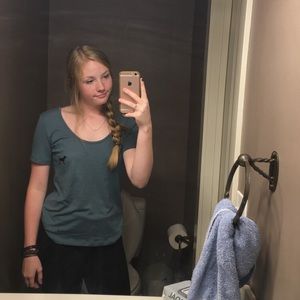 PINK t-shirt with cut out back